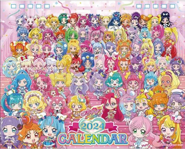 PRECURE ALL STARS 2024.Toei Animation Desk Calendar CL019 52.00
