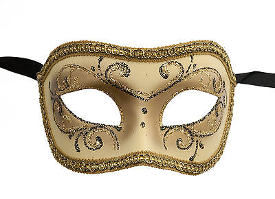 Mask from Venice Colombine Or Civet Golden For Fancy Dress 684 V49