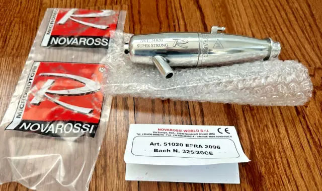 Brand new NOVAROSSI .21 Buggy Tuned Pipe 51020M EFRA 2096 Super Strong /.25/.28