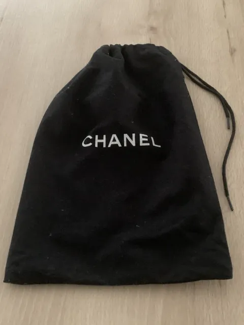 Chanel Tasche Stoff Dust Bag Beutel Schoner Staubbeutel Instyle Schwarz Weiß