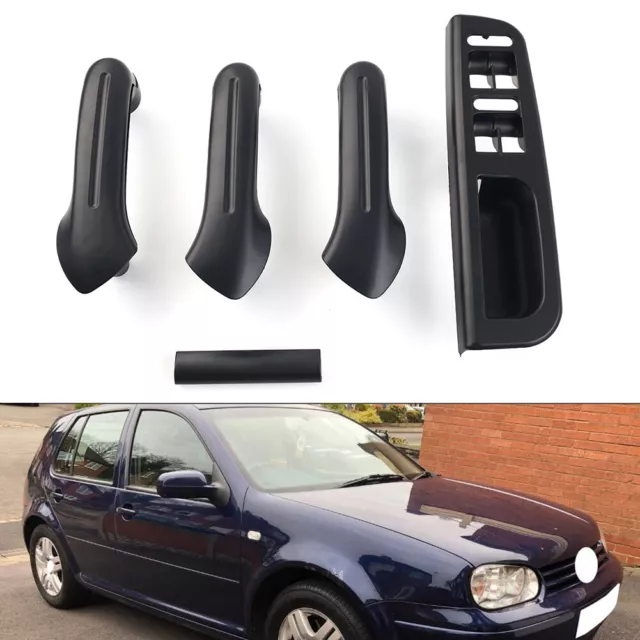 Innentür-Haltegriff-Schalterblende-Set Für VW Bora Golf 1998–2005, schwarzes RHD