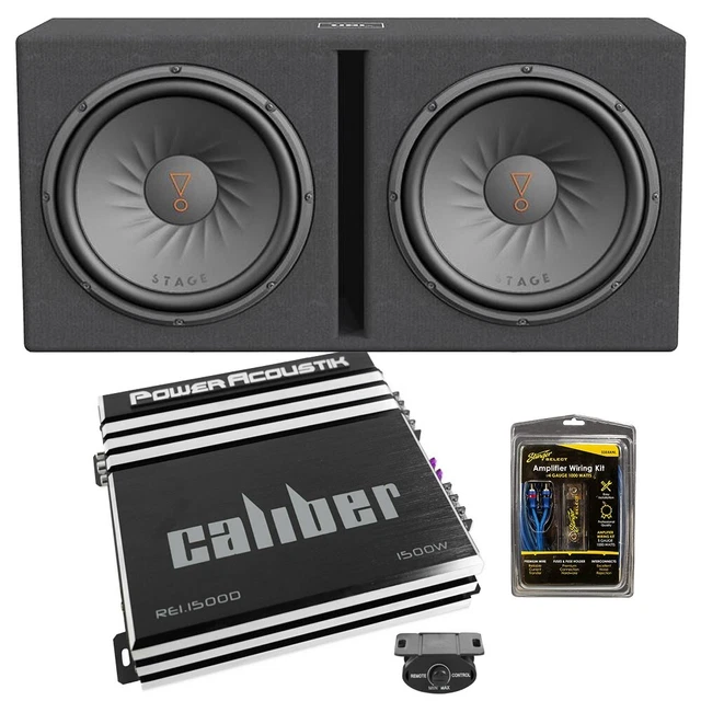 JBL STAGE PORTED Enclosed BASS w/2 12" Subwoofers +1500 WATT Amplifier
