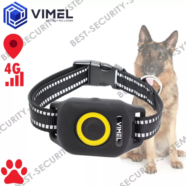 4G GPS Dog Tracker Real Time Tracking Durable Waterproof Geo Fence