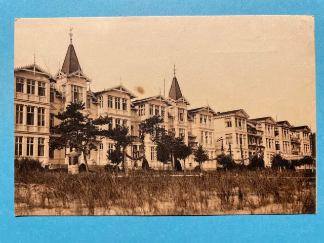 Alte AK von Ostseebad Zinnowitz, Usedom, Promenadenhäuser, nicht gelaufen