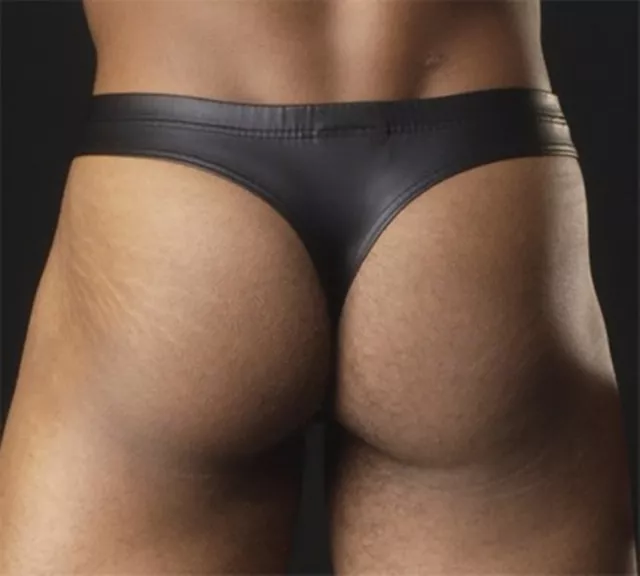 String S Slip Anneau Vinyle Sexy Homme Thong Man Underwear Simili Cuir Mann M013 3