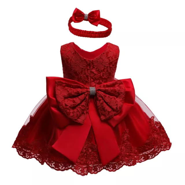 Abito tutù per bambini bambina festa nodo con fiocco concorso matrimonio principessa battesimo 8