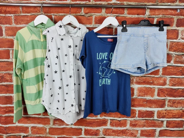 GIRLS BUNDLE AGE 11-12 YEARS NEXT H&M etc JUMPER TOP T-SHIRT BLOUSE SHORTS 152CM