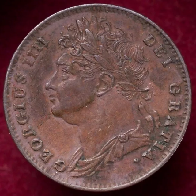 Great Britain Farthing 1825 - King George IV (L0503) - CA-A