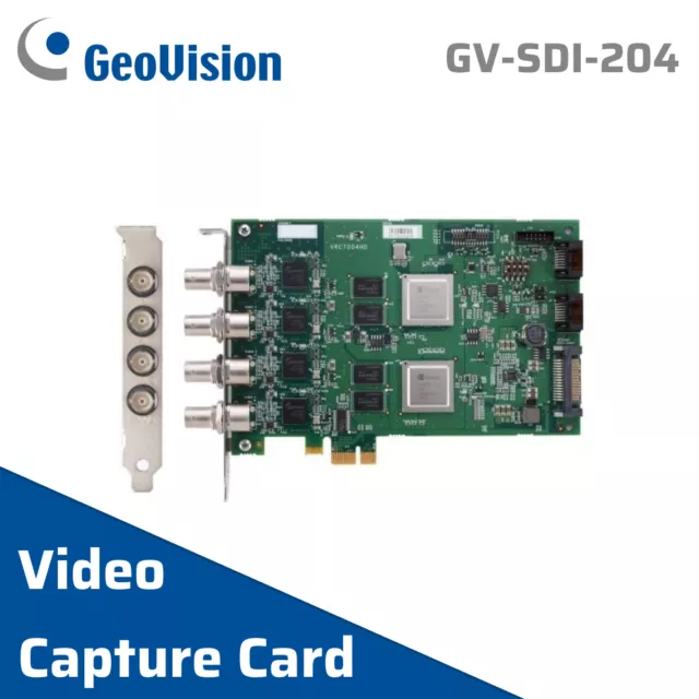 Geovision Video Capture Card Surveillance System PCI-E HD-SDI DVR GV-SDI-204