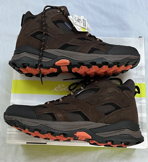 EDDIE BAUER CANYON Mid Waterproof Hiking Trail Boots Chocolate Mens