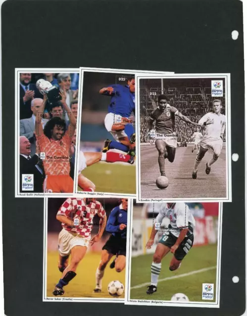 Gambia 1995 Soccer s/s's Scott 1766-81 Mint NH