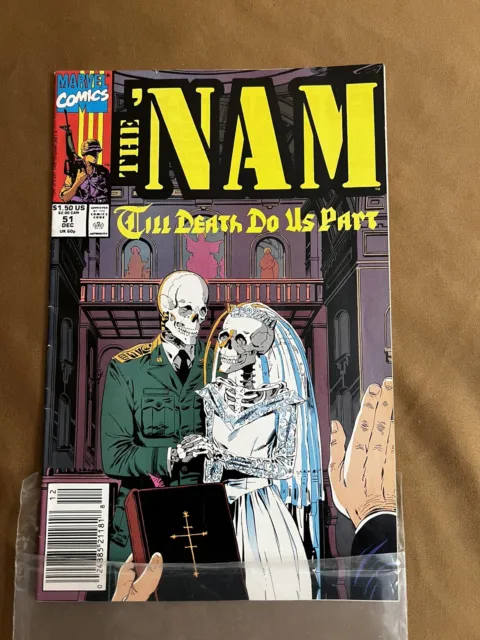 The 'Nam #51 Newsstand Variant ~ NEAR MINT NM ~ 1990 Marvel Comics