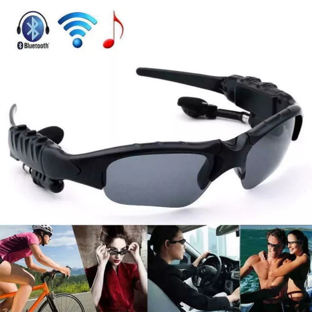 Bluetooth UV Sunglasses Glasses Headphone Wireless Stereo Music Headset Micphone