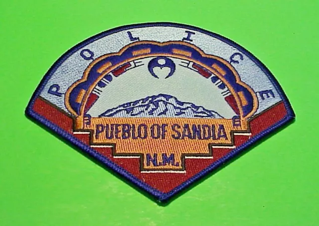 PUEBLO OF SANDIA NEW MEXICO NM  TRIBAL  4 x 5"  POLICE PATCH  FREE SHIPPING!!!