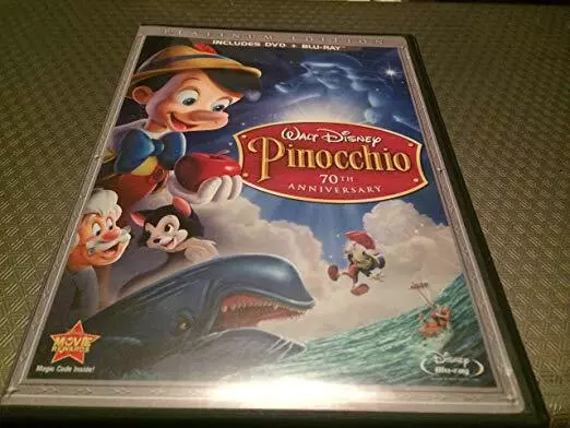 Walt Disney Pinocchio 70th Anniversary Platinum Edition (includes DVD + Blu-Ray)