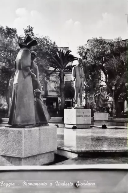 Cartolina - Foggia - Monumento a Umberto Giordano - 1965