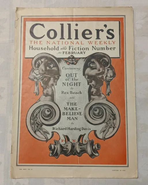 January 29 1910 Collier's Magazine Iconic Leyendecker Cover Nice