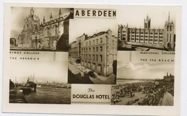 Views of Aberdeen The Douglas Hotel Real Photo Vintage Postcard N23