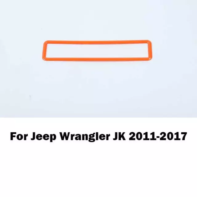 Car Emergency Light Lamp Switch Frame Orange For Jeep Wrangler JK 2011-2017 1PCS