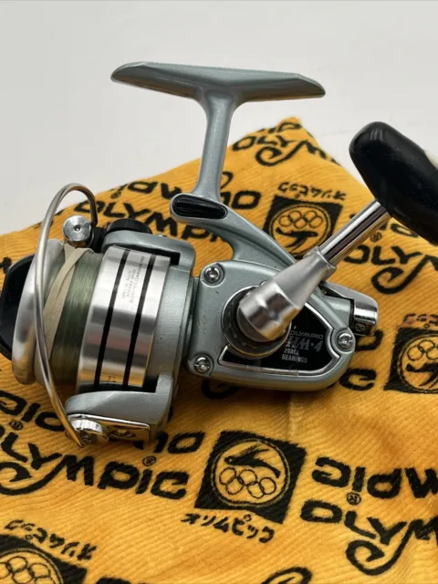 VINTAGE OLYMPIC HM-4 Spinning Reel 2 Ball Bearing Nice Condition $88.88 -  PicClick