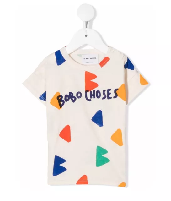 Bobo Choses Designer B.C All Over Short Sleeve T-shirt Baby & Infants - 3/6 M