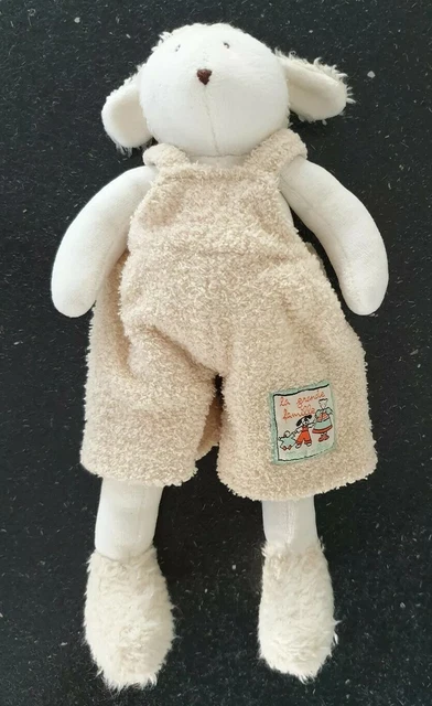 peluche doudou mouton blanc la grande famille 30 cm moulin roty