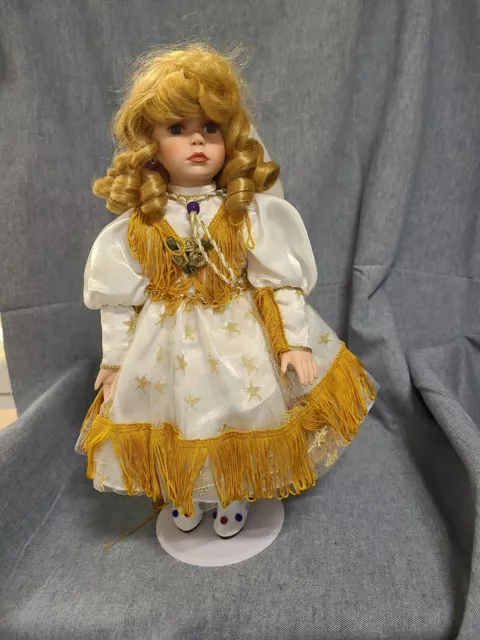 Vintage Paradise Galleries Delta Dawn Musical Doll By Cindy Shafer