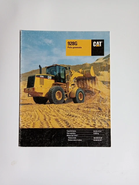 Depliant Brochure Caterpillar 928G PALA GOMMATA GRUPPO MAIA