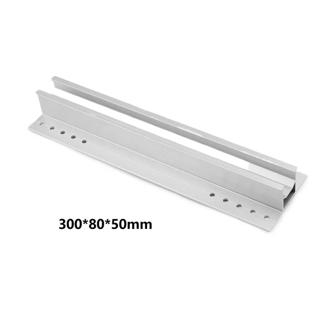 Set Di 2 Guide Di Montaggio Per Pannelli Solari – Profilo In Lega Di Alluminio 40x40 Mm, Lunghezza 350 Mm, Per Installazione Su Balcone, Tetto, Caravan E Parete