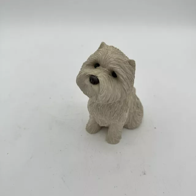 Vintage Sandra Brue Westie West Highland Terrier Dog Figurine Sandicast USA 5"