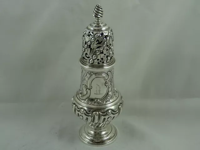 FABULOUS GEORGE III sterling silver SAUGAR CASTER, 1765, 171gm