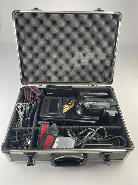 Estuche rígido y accesorios para cámara de video Sony CCD-V8AF 8 mm grabadora de video 8 LEER