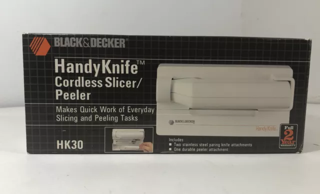 Vintage Black & Decker HandyKnife Cordless Slicer / Peeler HK30