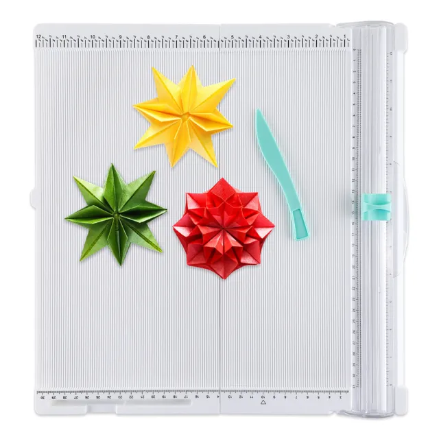 Recortadora de papel plegable y tablero de anotaciones para álbum de recortes en relieve tarjeta artesanal hágalo usted mismo
