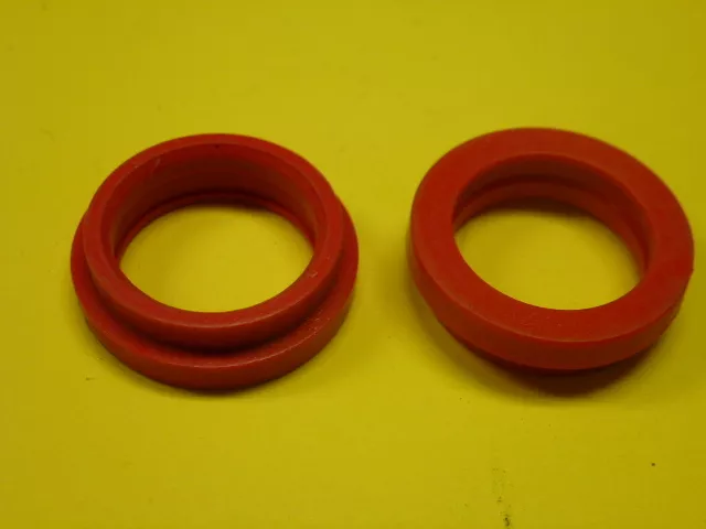 NOS! (2) NYLON GRINDING WHEEL ADAPTER BUSHINGS w/STEP, 5/8" x 3/4" x 1/8" THICK