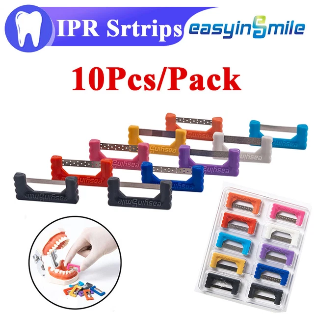 10Pc/Pack Dental Orthodontic IPR Kit Reduction Strip Interproximal Enamel Strips