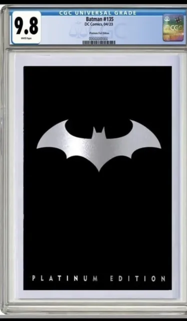 Batman #135/900 CGC 9.8 Graded PREORDER Platinum Edition Foil Logo Variant DC