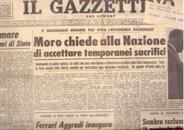 I2  Il Gazzettino N. 24 Anno 78 Del 29/1/1964 Colloqui Tra Erhard E Moro