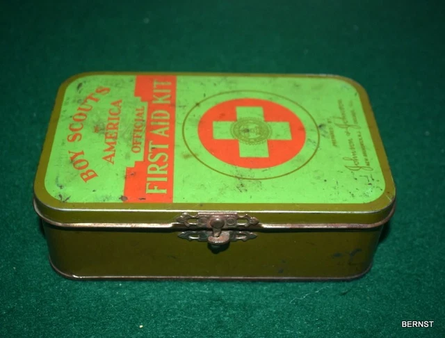 VINTAGE BOY SCOUT - c.1950's OFFICIAL FIRST AID KIT - NO CONTENTS £10. ...