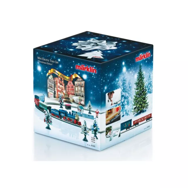 Märklin Z 81845 - Paquete de inicio de Navidad. Tren de mercancías con valla de vía mercancía nueva