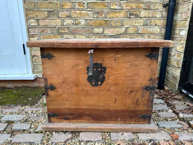 Antique Wooden Storage Chest