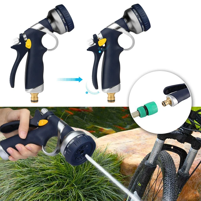 Gartenbrause Hochdruck Metall Garten Handbrause 9 Sprühbilder Spritzpistole