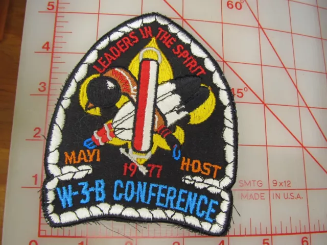 OA Section W-3-B Conference 1977 Mayi Host collectible no loop patch (mV)