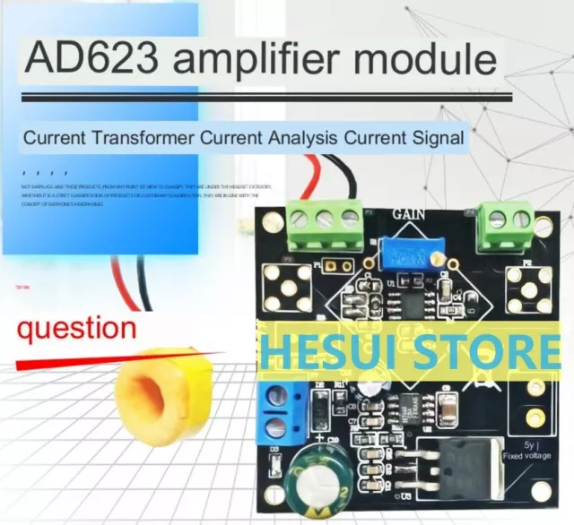 Current Detection Amplifier AD623 module Current analysis current signal