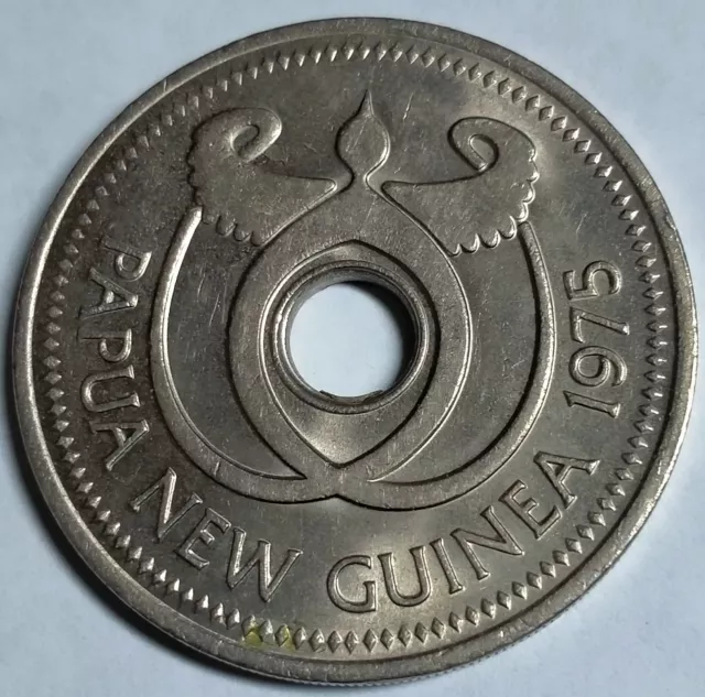 1975 Papua New Guinea One Kina Coin Circulated.