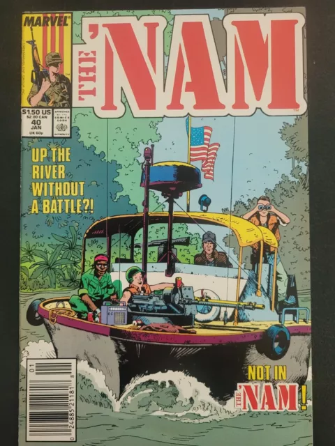 The 'Nam #40 (1990) Marvel Comics War! Doug Murray! Newsstand!