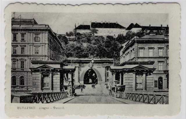 AK Budapest, Alagut, Tunnel, um 1910