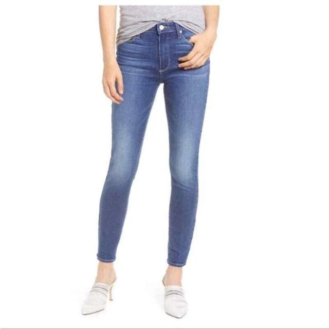 PAIGE Skyline Ankle Peg Skinny Leg Jeans in Mila Wash Size 28