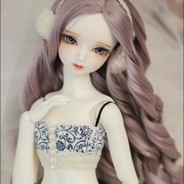 BJD Doll 1/4 Ball Jointed Girl + Face Makeup + Eyes + Wig Hair+ Full Set Clothes