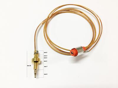 Termocoppia universale filettata 45 cm con attacco a faston - ROSSI RICAMBI Termocoppia universale filettata 45 cm con attacco a faston - ROSSI RICAMBI